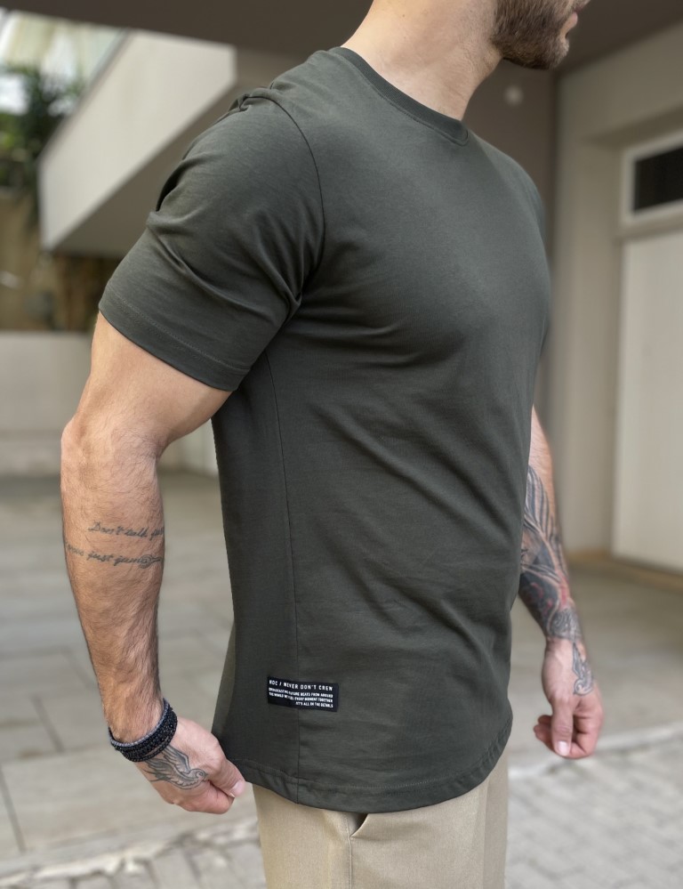 NDC ανδρική χακί κοντομάνικη μπλούζα 252905X φωτογραφία